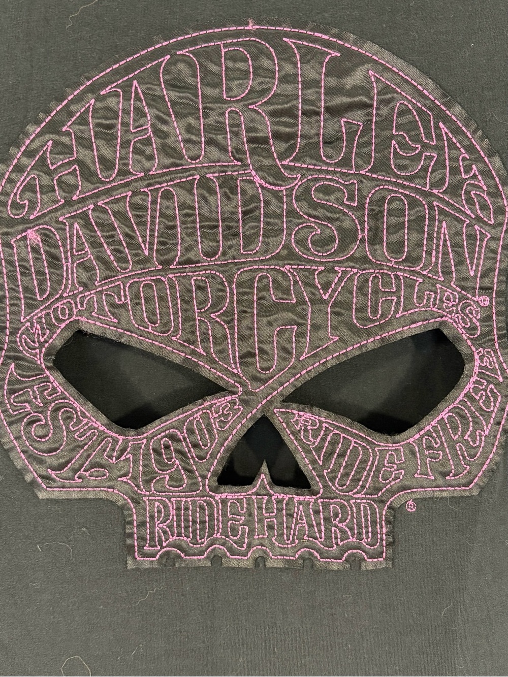 Harley-Davidson® Biker Chick Pink Skull Tee (1X)